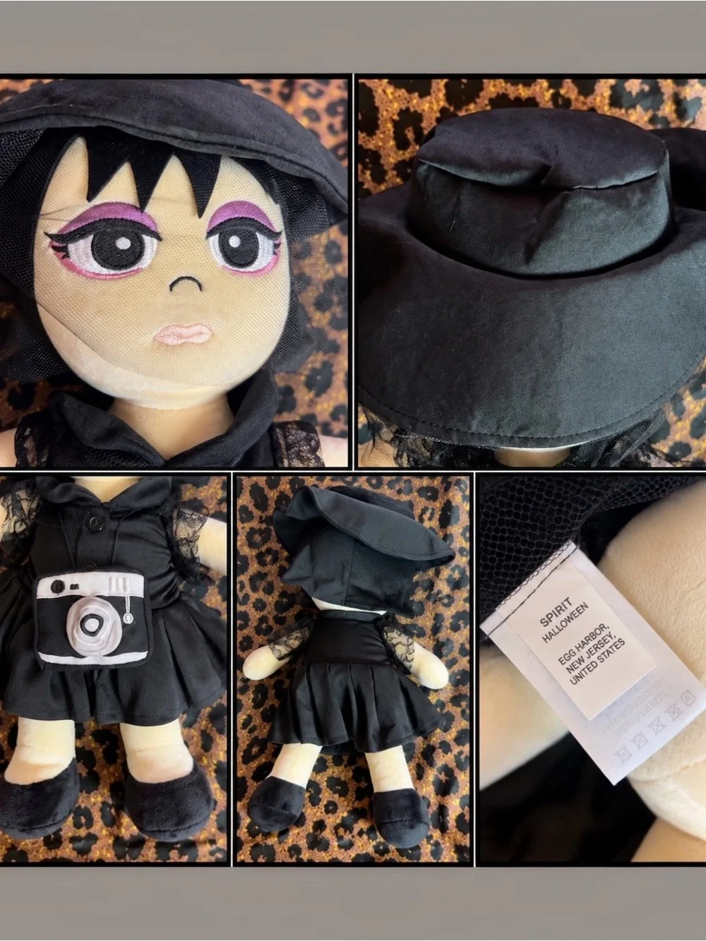 Beetlejuice Lydia Deetz Plush Dolls Set of 2 Funko Spirit Halloween Red Black